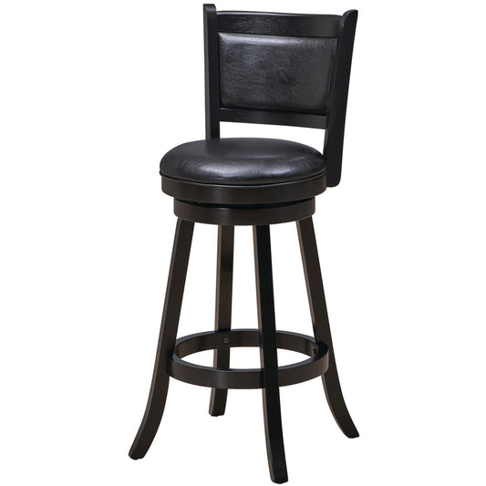Ram Game BBSTL - Padded Back Swivel Barstool - Black