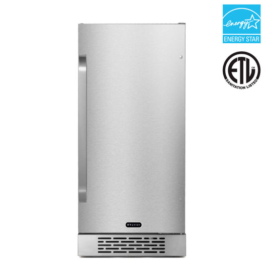 Whynter BOR-326FS 15" Built-In Energy Star 3.0 cu. ft. Indoor/Outdoor Beverage Refrigerator Cooler Weather Proof in Stainless Steel