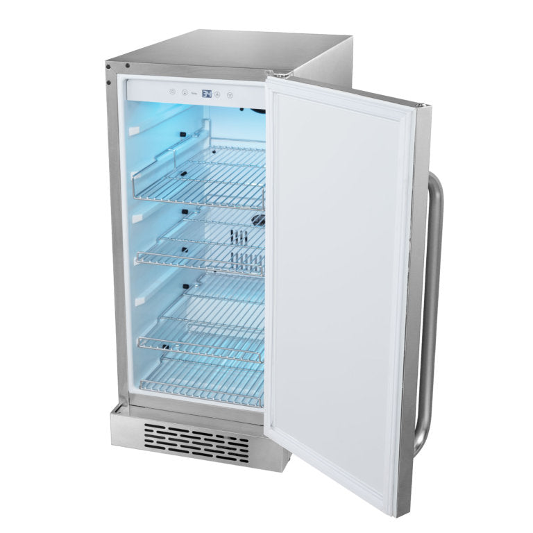 Whynter BOR-326FS 15" Built-In Energy Star 3.0 cu. ft. Indoor/Outdoor Beverage Refrigerator Cooler Weather Proof in Stainless Steel