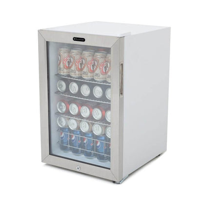 Whynter BR-091WS 90 Can Freestanding Beverage Refrigerator cooler With Lock Stainless Steel