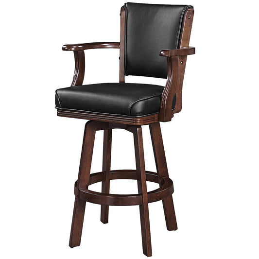 Ram Game BSTL2 - Swivel Barstool With Arms - Cappuccino