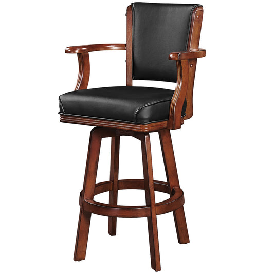 Ram Game BSTL2 - Swivel Barstool With Arms - Chestnut
