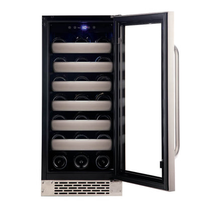 Whynter BWR-331SL Elite 33 Bottle Seamless Stainless Steel Door Single Zone Built-in Wine Refrigerator