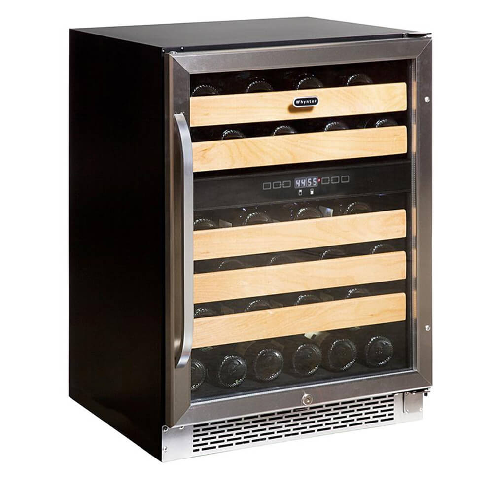 Whynter BWR-462DZ/BWR-462DZa 46 bottle Dual Temperature Zone Built-In Wine Refrigerator