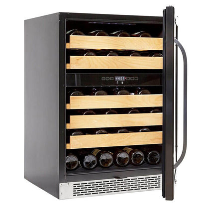 Whynter BWR-462DZ/BWR-462DZa 46 bottle Dual Temperature Zone Built-In Wine Refrigerator