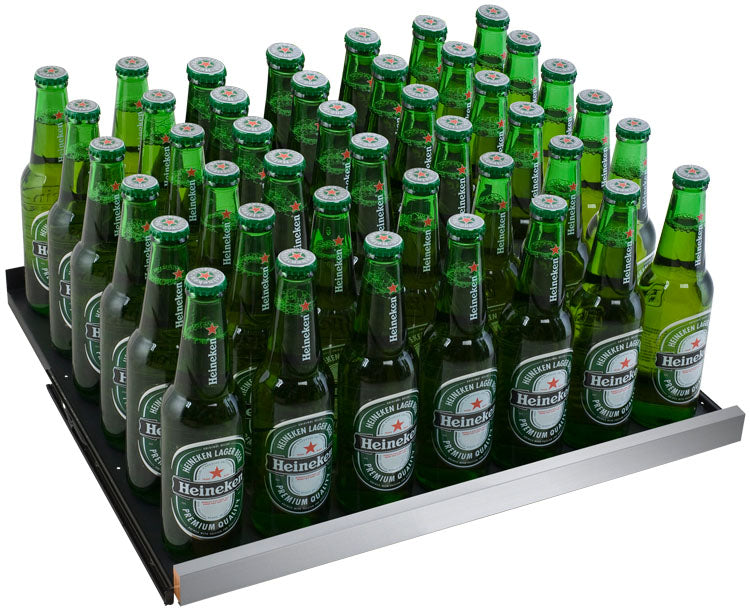Allavino FlexCount Series 56 Bottle/124 Can Side-by-Side Wine Refrigerator/Beverage Center with Stainless Steel Doors