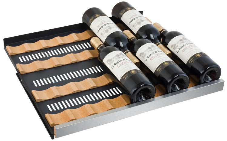 Allavino FlexCount Series 56 Bottle/124 Can Side-by-Side Wine Refrigerator/Beverage Center with Stainless Steel Doors