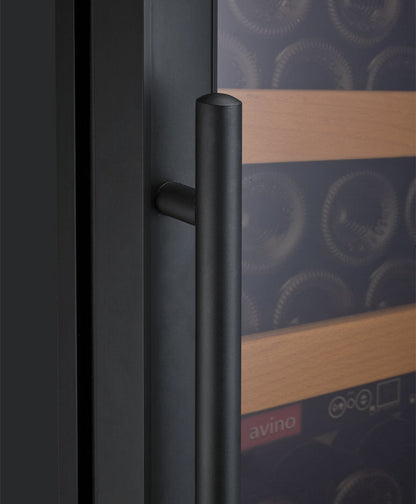 Allavino 24" Wide Vite II Tru-Vino 99 Bottle Dual Zone Black Right Hinge Wine Refrigerator