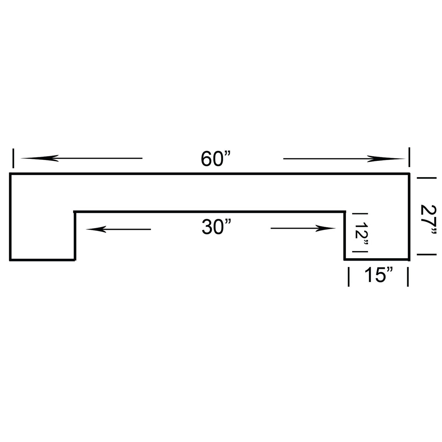 Ram Game DBAR60 - 60"  Pub Style Bar - Slate