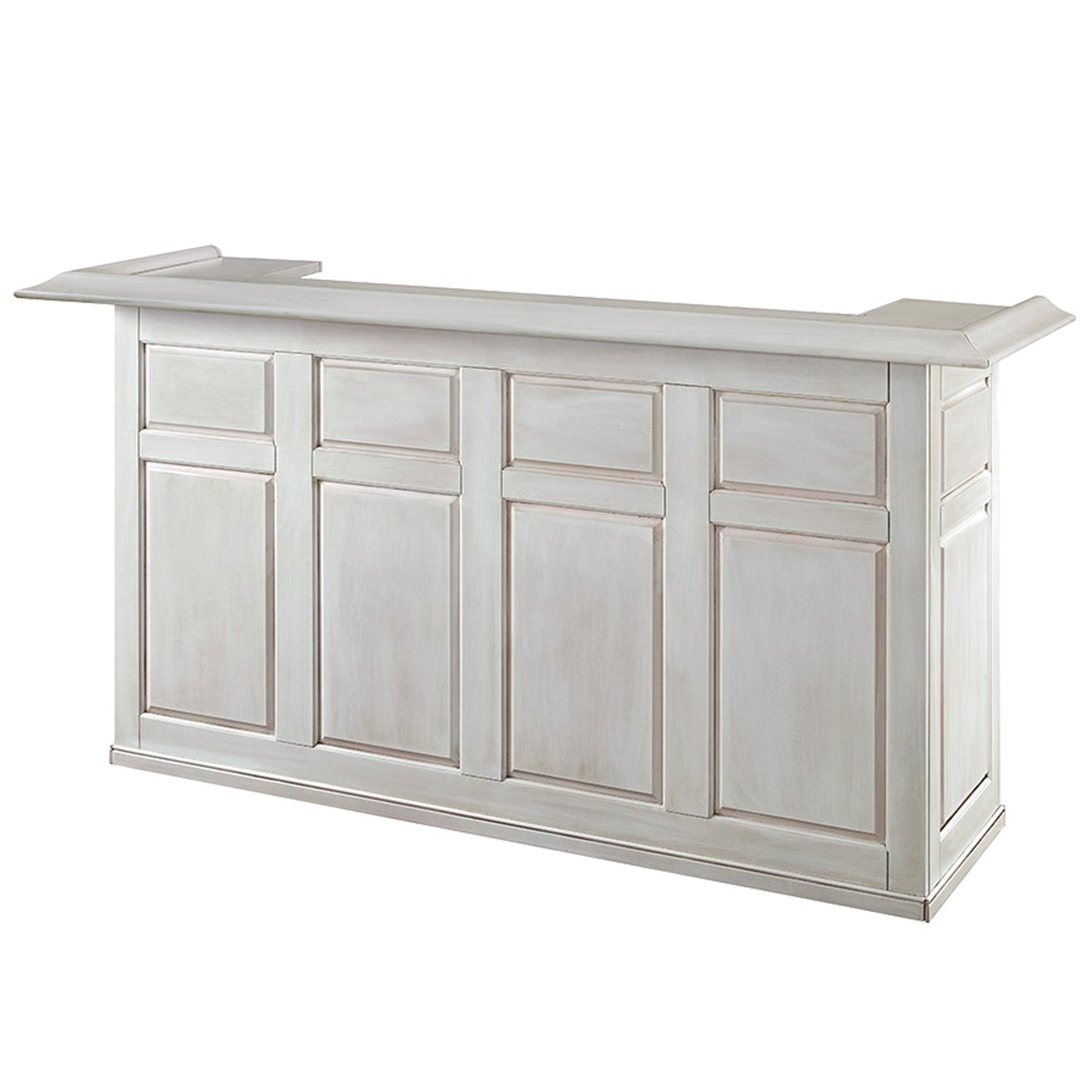 Ram Game DBAR72 - 84" Dry Pub Style Bar - Antique White