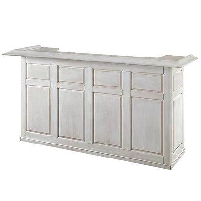 Ram Game DBAR72 - 84" Dry Pub Style Bar - Antique White