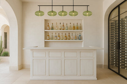 Ram Game DBAR72 - 84" Dry Pub Style Bar - Antique White