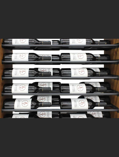 Vinotemp 17 Horizontal Display Rack with Wood Sides