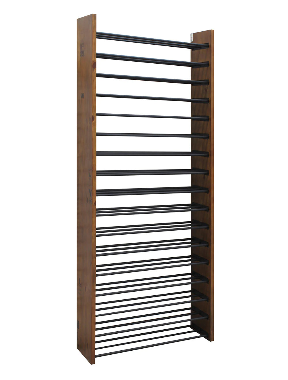 Vinotemp 17 Horizontal Display Rack with Wood Sides