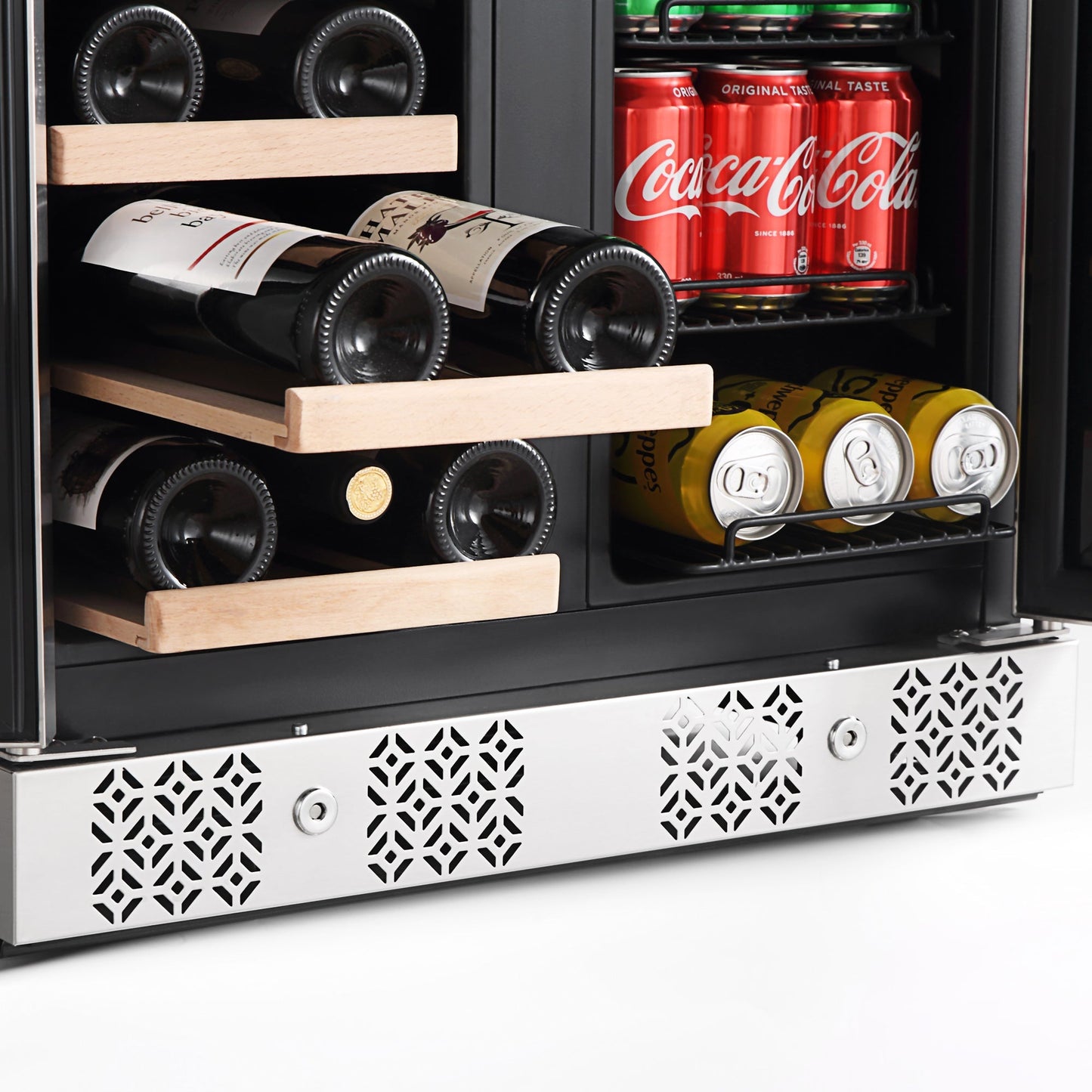 Empava 24" Dual Zone Wine and Beer Fridge Beverage Cooler