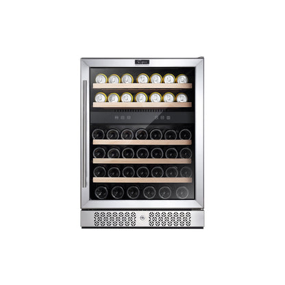 Empava 24 Inch Fridge Dual Zone Wine & Beverage Cooler