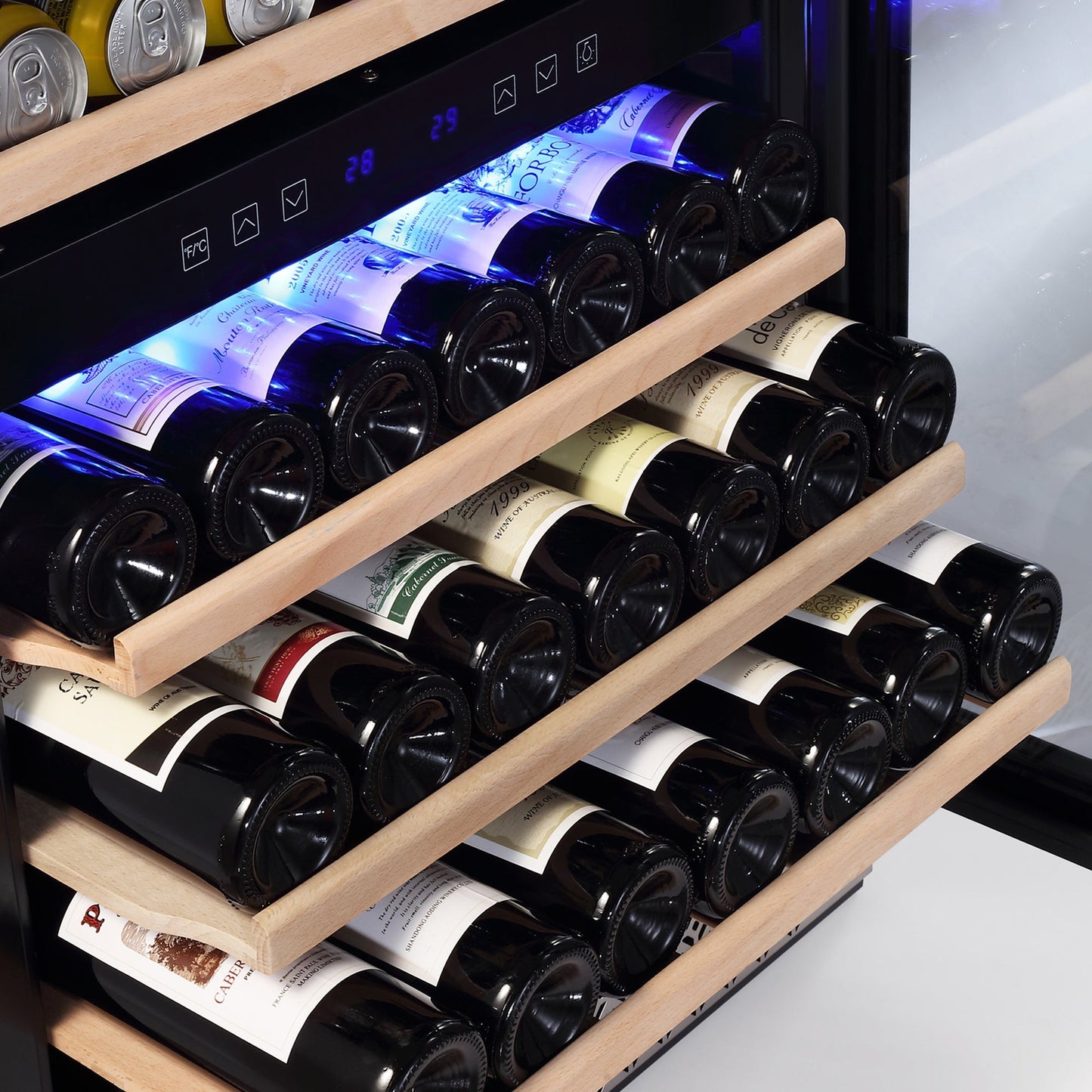 Empava 24 Inch Fridge Dual Zone Wine & Beverage Cooler