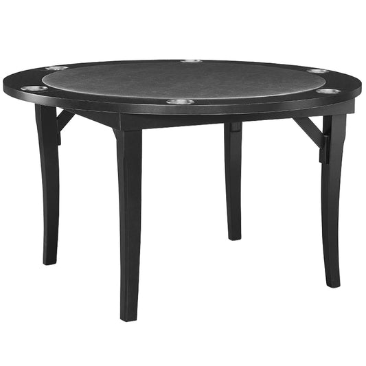 Ram Game 48"Folding Game Tabler - Black