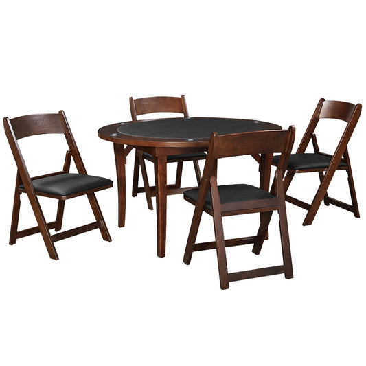 Ram Game 48"Folding Game Tabler - Cappuccino