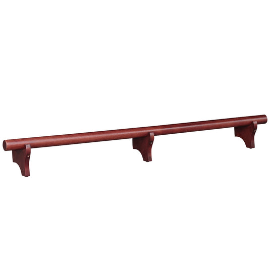 Ram Game 72" Dry Bar Foot Rail - English Tudor