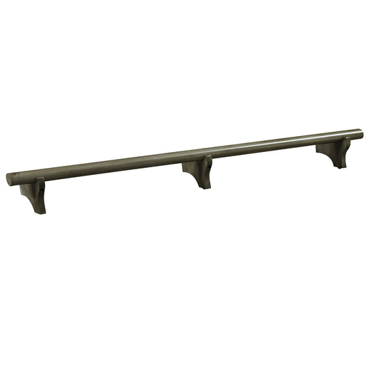 Ram Game 72" Dry Bar Foot Rail -Slate