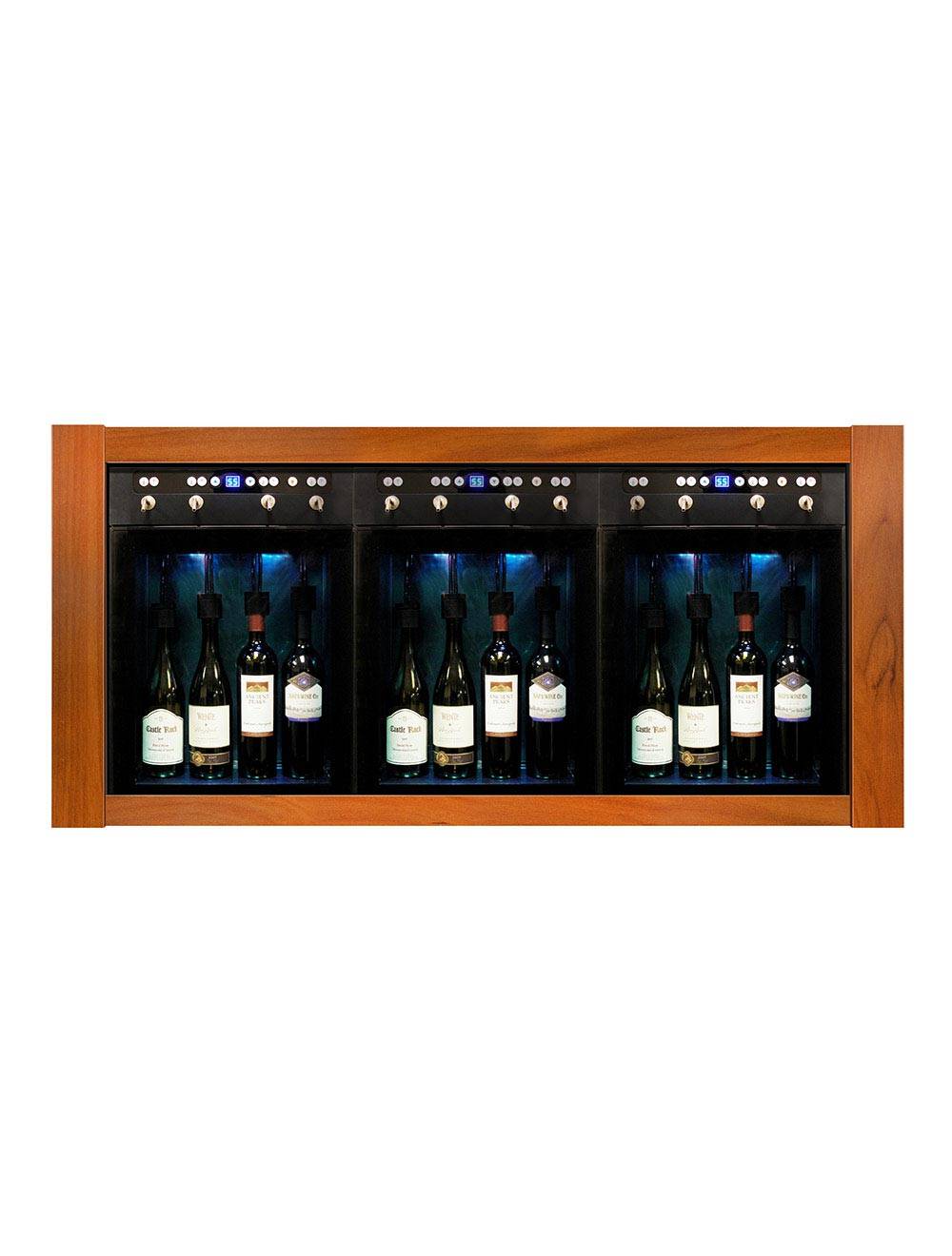 Vinotemp Four Bottle Wine Dispenser with 2 Gas Cylinders, Black