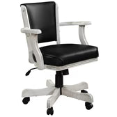 Ram Game Swivel Game Chair with Arms - English Tudor