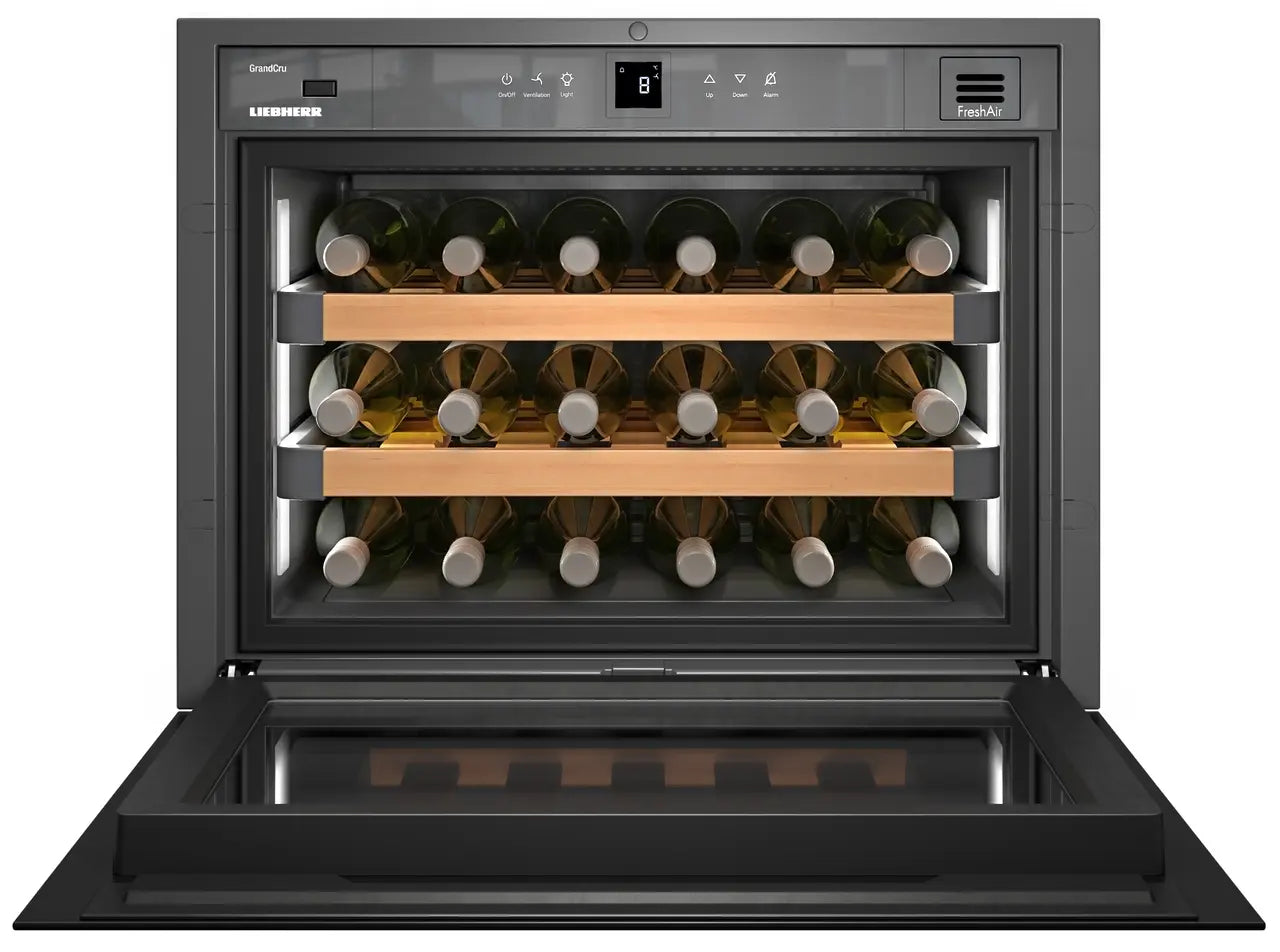 Liebherr 24" Built in Wine Single Zone - Back Glass