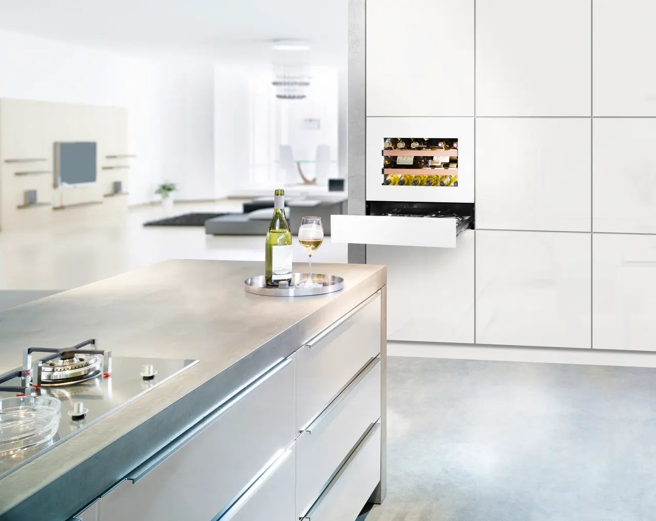 Liebherr 24" Built in Wine Single Zone - Back Glass