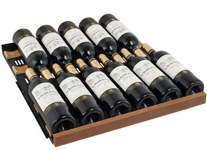Allavino Reserva Series 344 Bottle Four Zone Built-In Side-by-Side Wine Refrigerators with Black Metal Doors