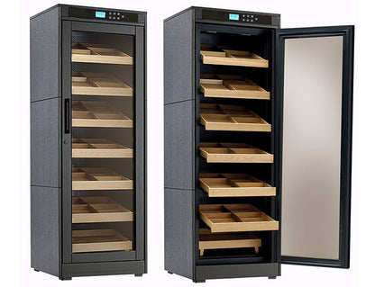 Prestige Import Group 2000 Ct. Electric Climate/Humidity Controlled Cabinet (Black Oak)