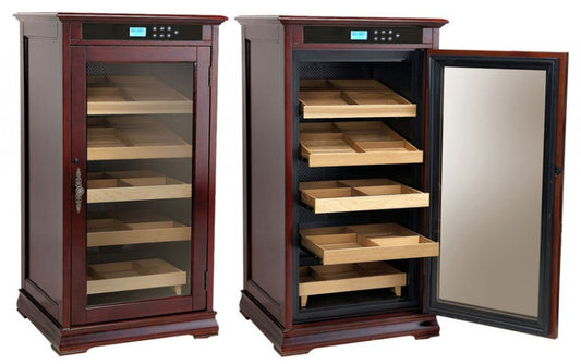 Prestige Import Group 4 Storage Shelf Electric Climate/Humidity Controlled Cabinet (Dark Cherry)