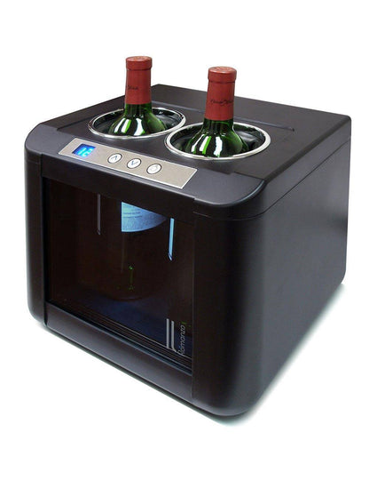 Vinotemp Il Romanzo 2 Bottle Open Wine Cooler, Black