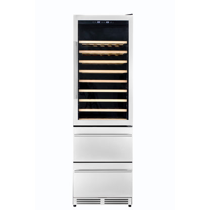 KUCHT 24 Inch Freestanding Wine & Beverage Cooler