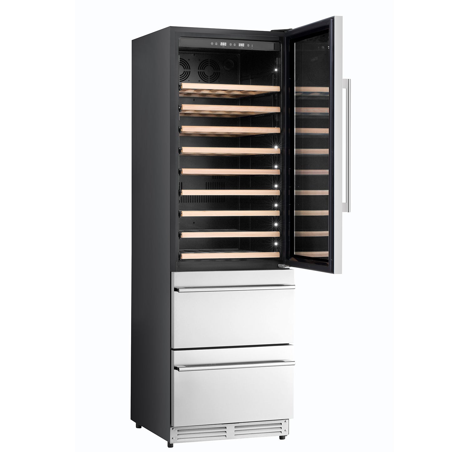 KUCHT 24 Inch Freestanding Wine & Beverage Cooler