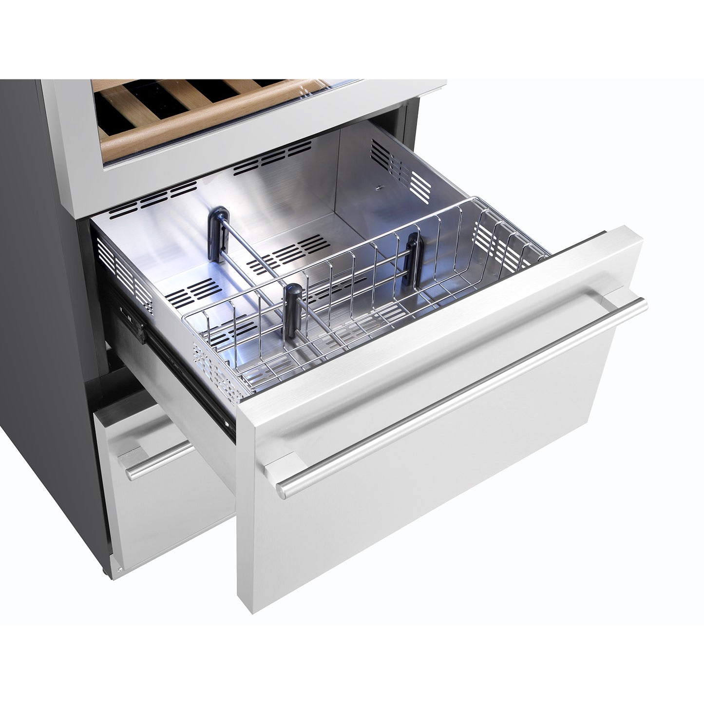 KUCHT 24 Inch Freestanding Wine & Beverage Cooler
