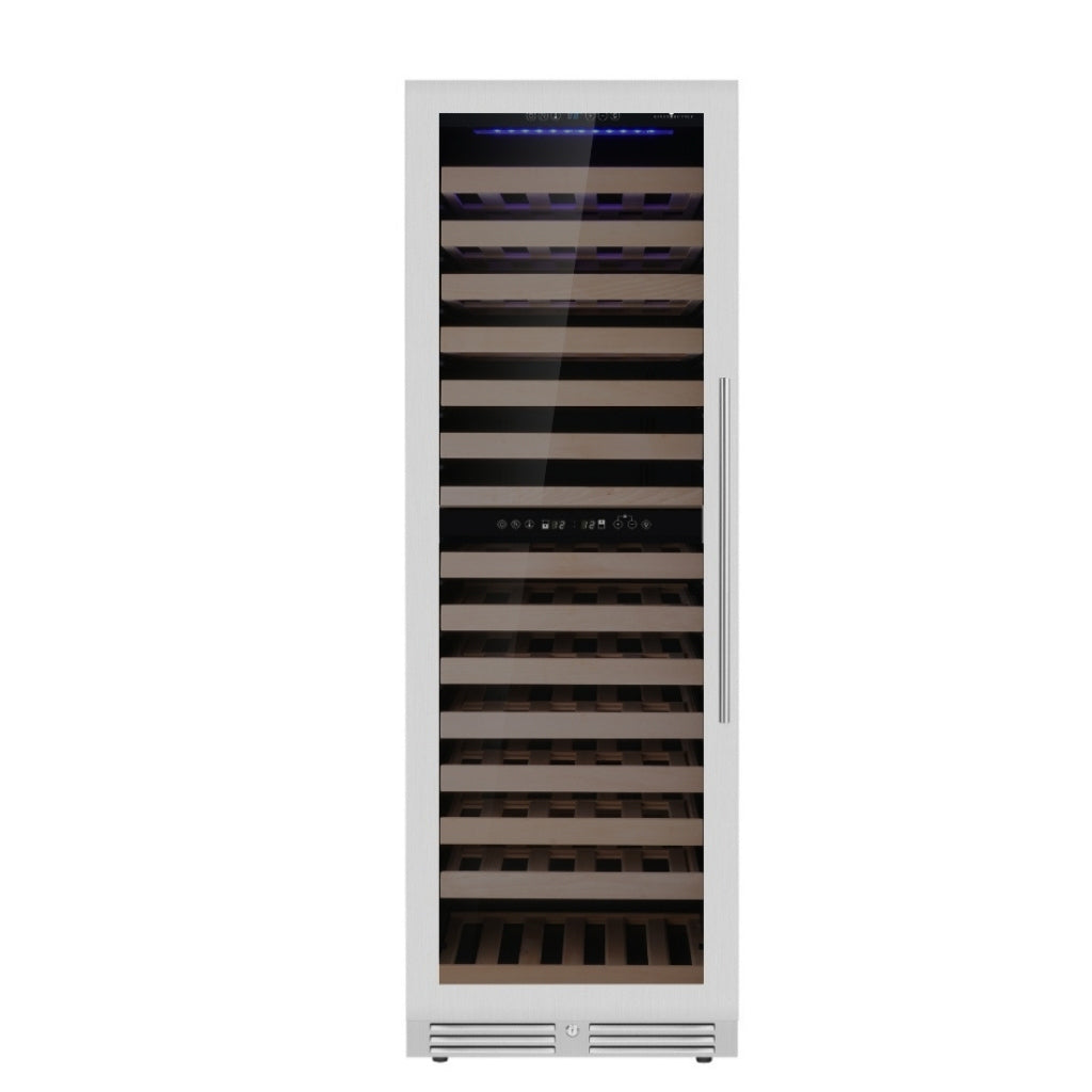 KingsBottle Upright Low-E Glass Door Dual Zone Large Wine Cooler