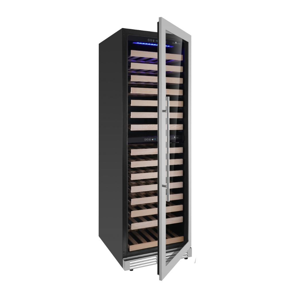 KingsBottle Upright Low-E Glass Door Dual Zone Large Wine Cooler