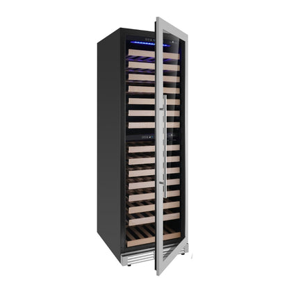 KingsBottle Upright Low-E Glass Door Dual Zone Large Wine Cooler