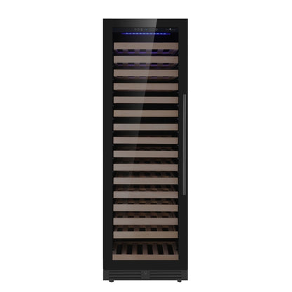 KingsBottle Upright Single Zone Large Wine Cooler With Low-E Glass Door