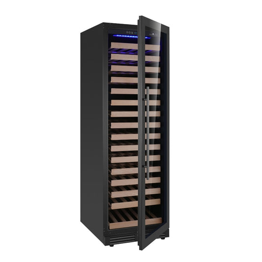 KingsBottle Upright Single Zone Large Wine Cooler With Low-E Glass Door