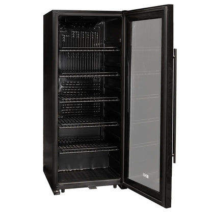 Allavino Contemporary 102 Bottle Single Zone Freestanding Wine Refrigerator with Black Glass Door