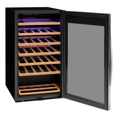 Allavino Cascina Series 33 Bottle Single Zone Freestanding Wine Refrigerator Cooler with Stainless Steel Door