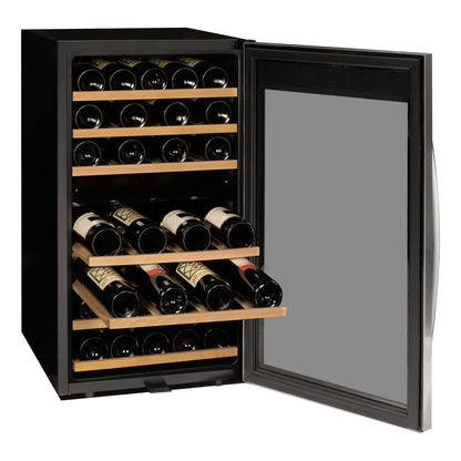 Allavino Cascina Series 43 Bottle Dual Zone Freestanding Wine Refrigerator Cooler with Stainless Steel Door