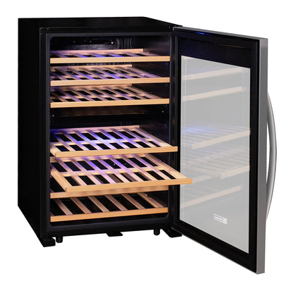 Allavino Cascina Series 47 Bottle Dual Zone Freestanding Wine Cooler Refrigerator with Stainless Steel Door