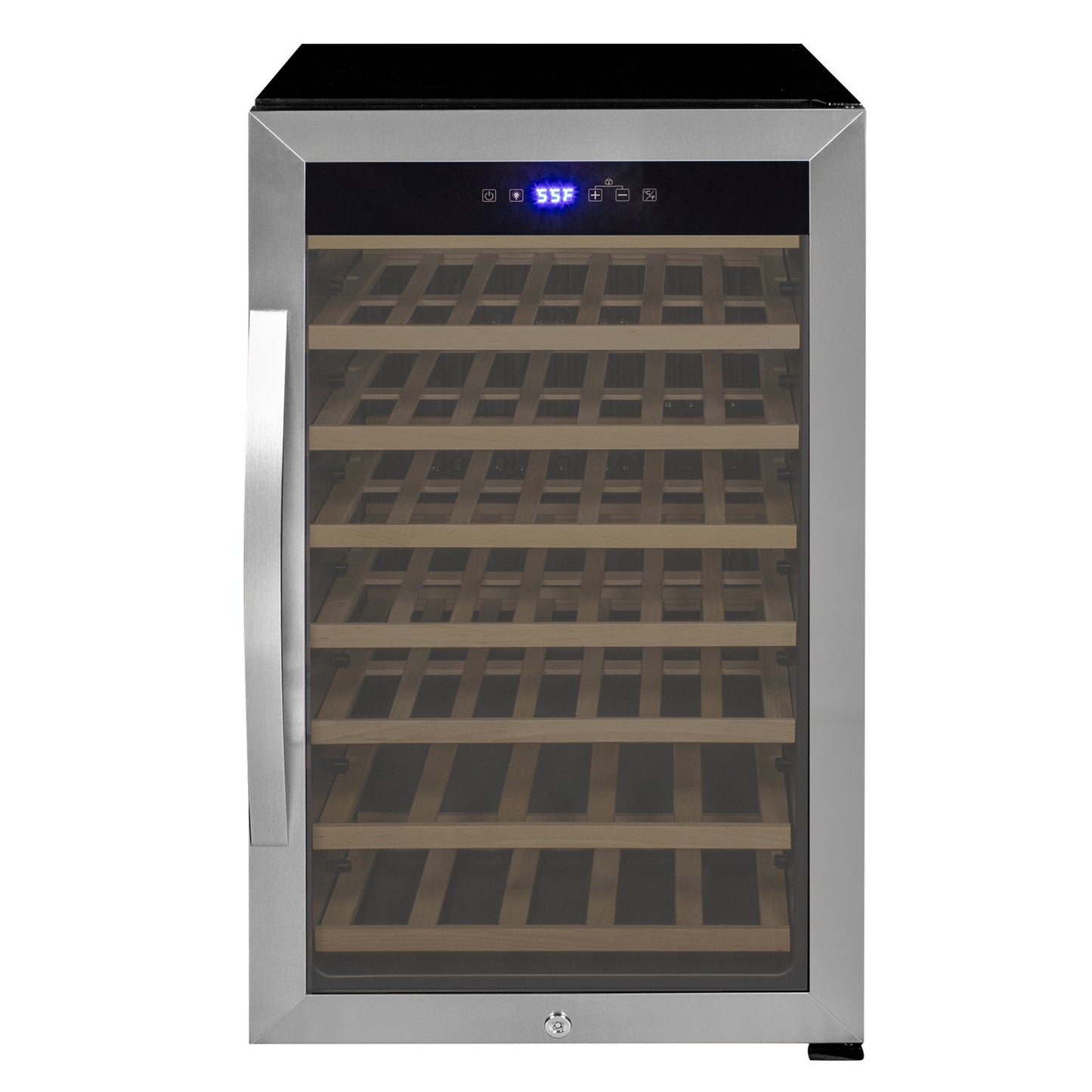 Allavino Cascina Series 50 Bottle Single Zone Freestanding Wine Cooler Refrigerator with Stainless Steel Door