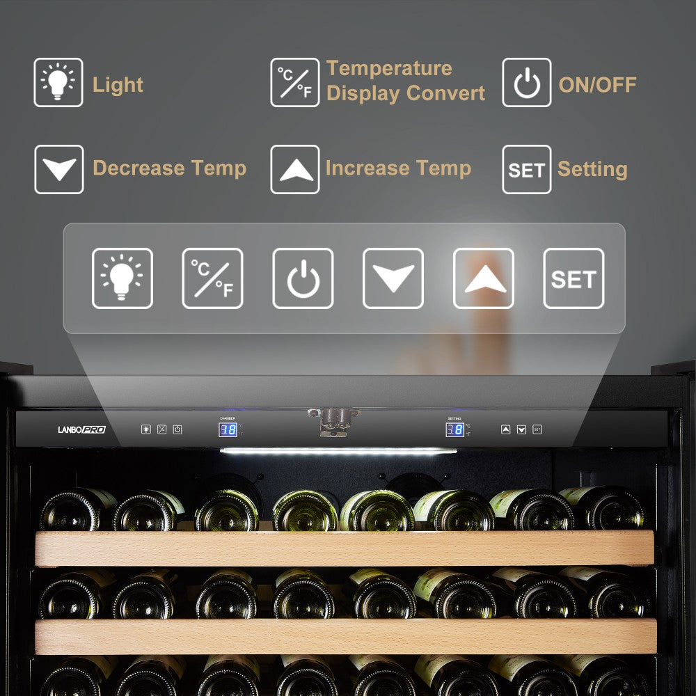 Lanbo Appliances pro 289 Bottle Single Zone Wine Cooler