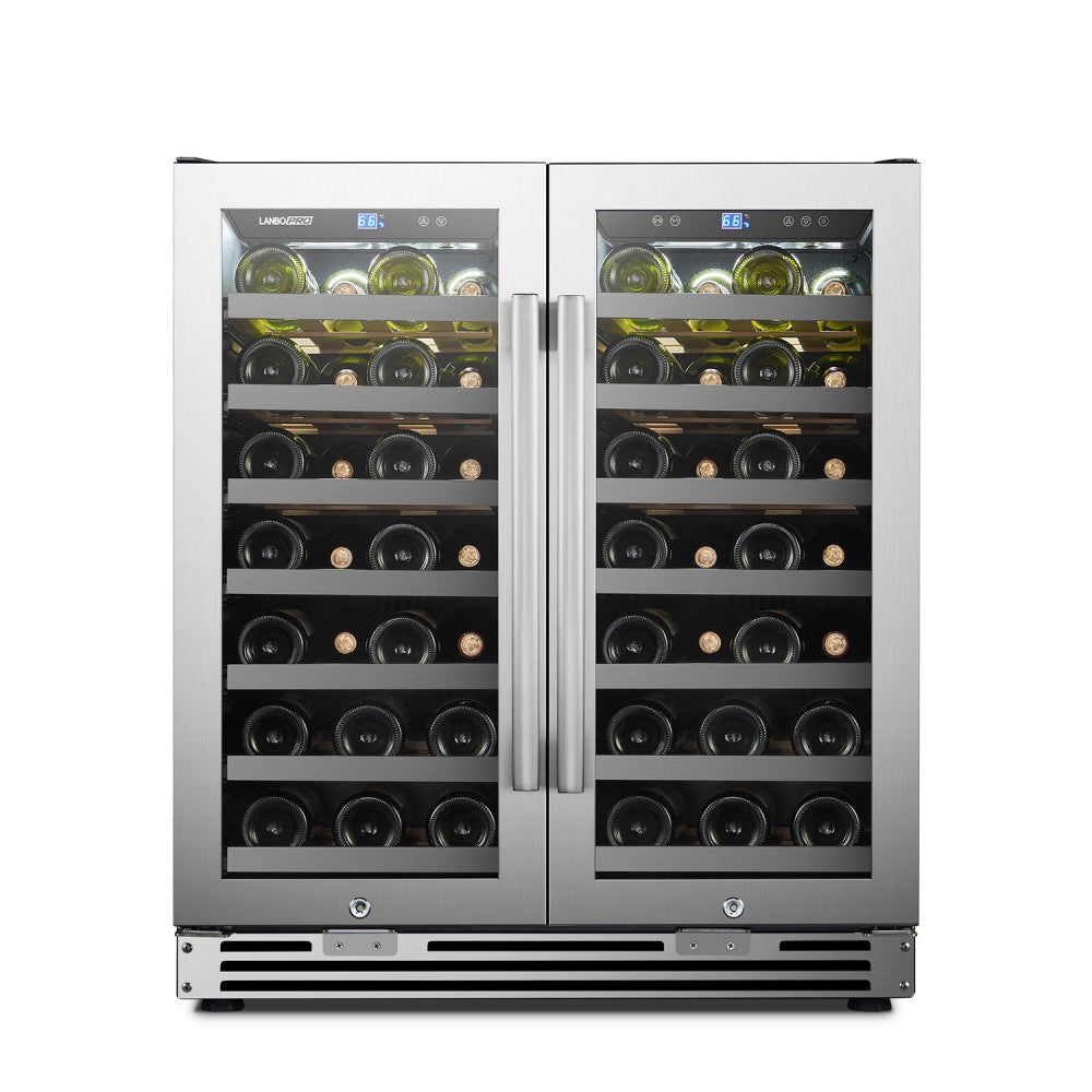 Lanbo Appliances pro 62 Bottle Dual Door Wine Cooler