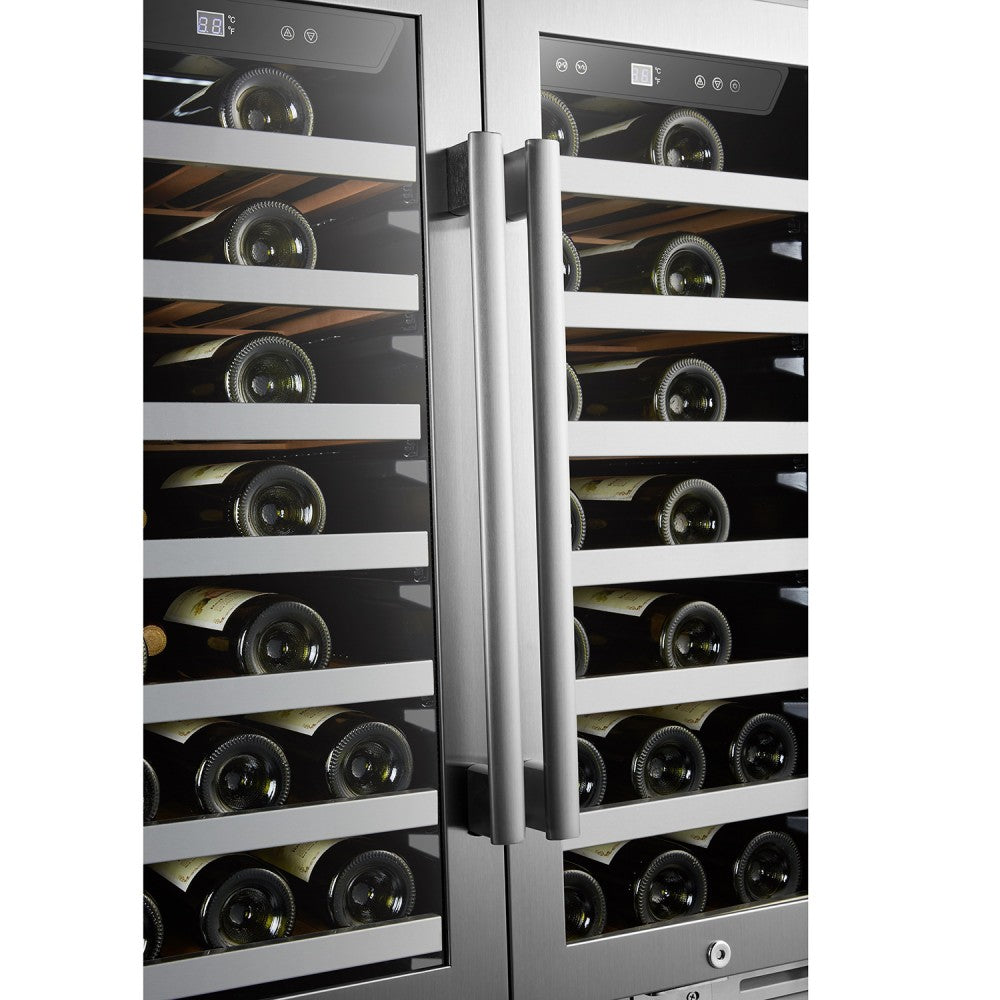 Lanbo Appliances pro 62 Bottle Dual Door Wine Cooler