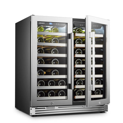 Lanbo Appliances pro 62 Bottle Dual Door Wine Cooler